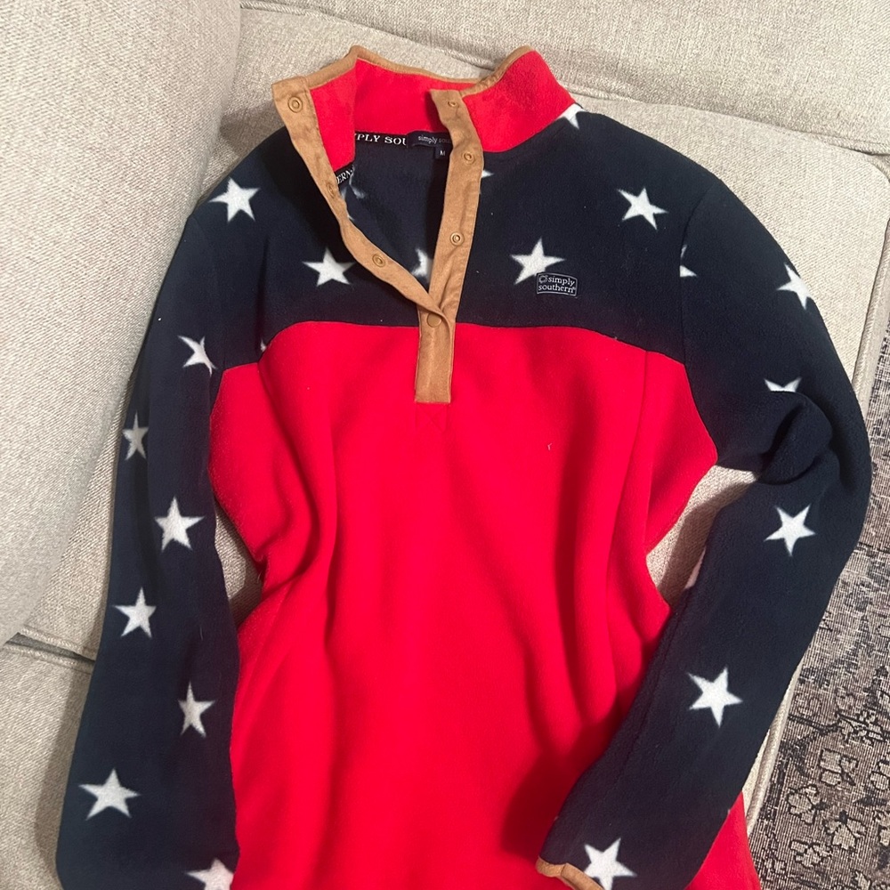 Simply Southern USA Fleece Top